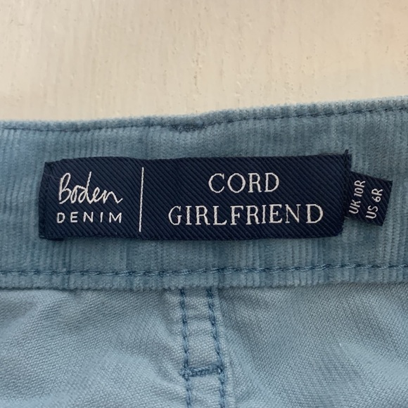 T1 Boden Dusty Blue corduroy pants size 10 Cord girlfriend fall wear - Picture 6 of 13